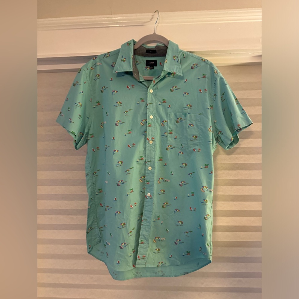 J Crew Short Sleeve Button Down